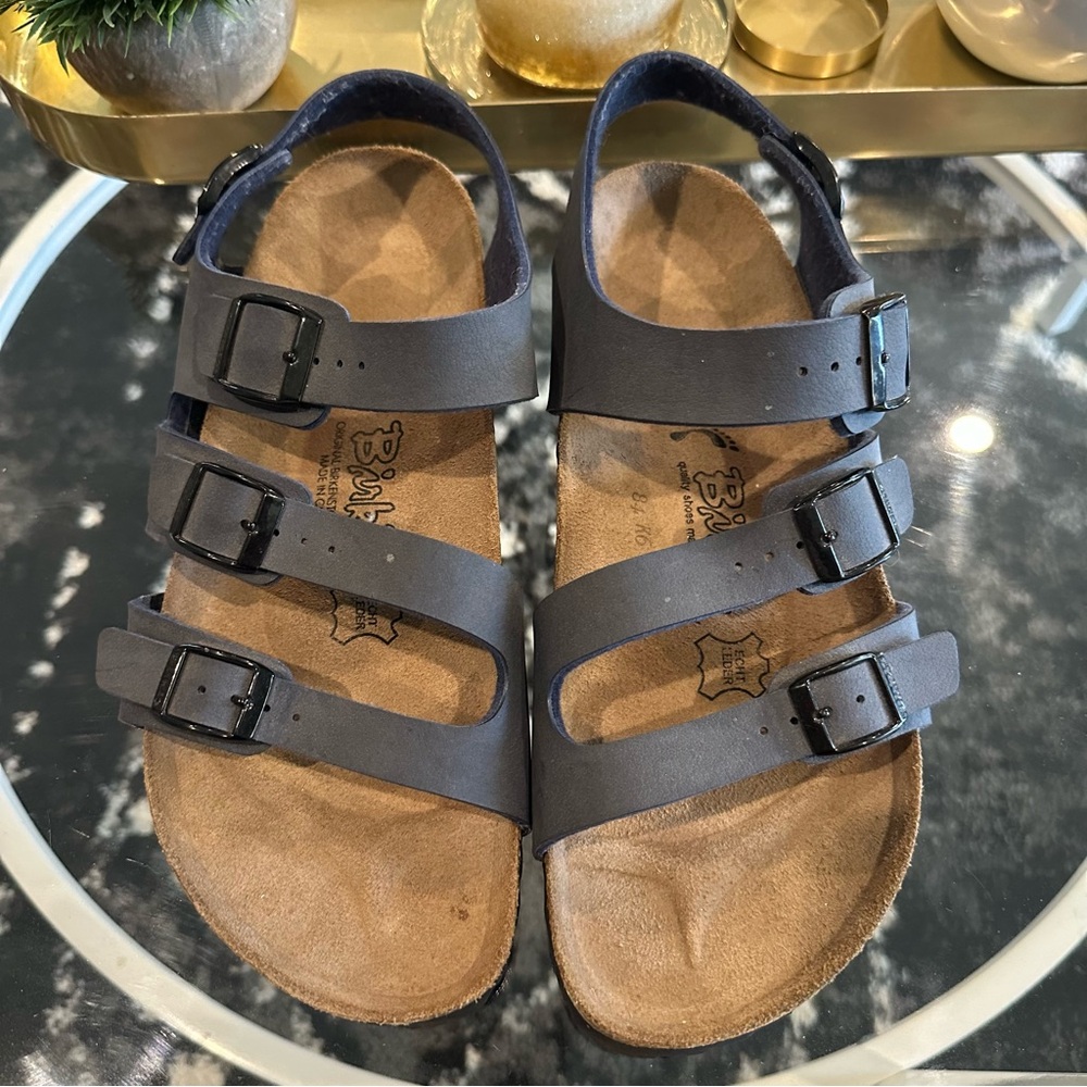 Birkenstock Black Sandals with Adjustable Straps Sz L9 M7